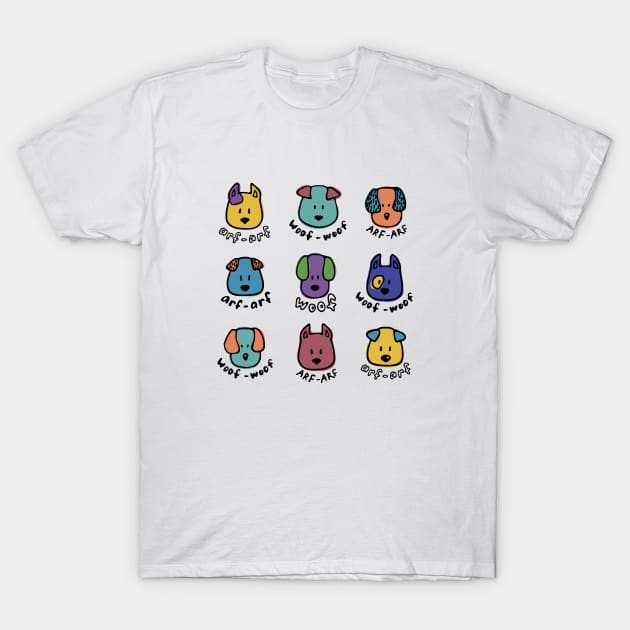 Dogs Faces T-Shirt by SatyShop